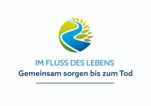 Das Bild zeigt das Logo des Angebotes: Ein Fluss, der sich durch eine Landschaft schlängelt