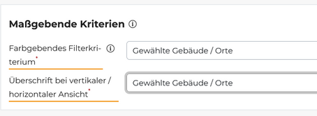 Das neue Kriterium "Überschrift bei vertikaler / horizontaler Ansicht" für Terminfilter