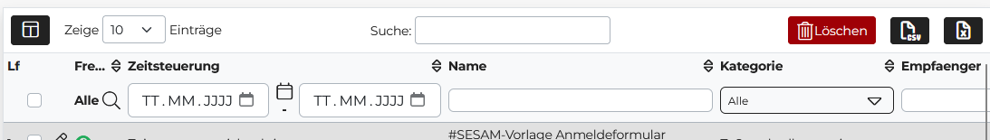 Änderung der Icons in allen DataTables